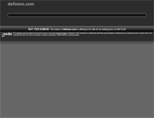Tablet Screenshot of definion.com